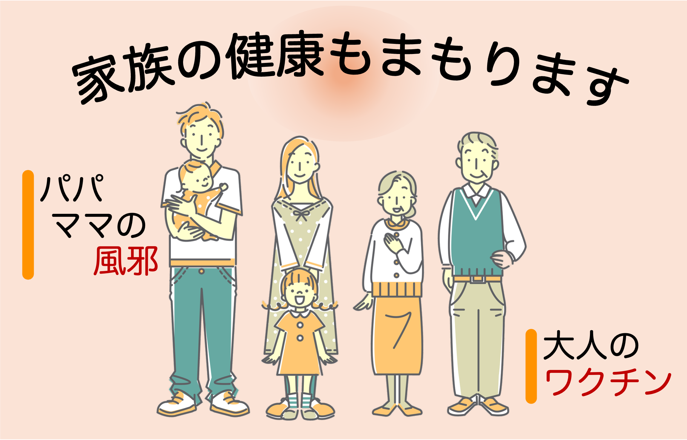 家族の健康もまもります